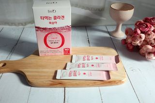 [음료수 대신 가능!]  빠르게 흡수되는 아임오 타먹는 콜라겐 1박스 — 5점을 준 리뷰어가 2023년 3월 올린 사용 사진