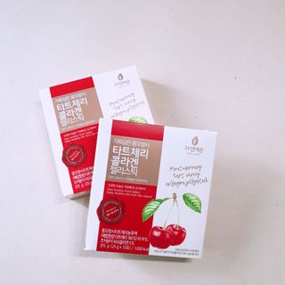 자연에온 가득담은 몽모랑시 타트체리 콜라겐 젤리스틱 — 4점을 준 리뷰어가 2021년 1월 올린 사용 사진