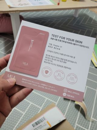 [미릴] 맑음빛 레드빈 브라이트닝 앰플 — 5점을 준 리뷰어가 2021년 1월 올린 사용 사진