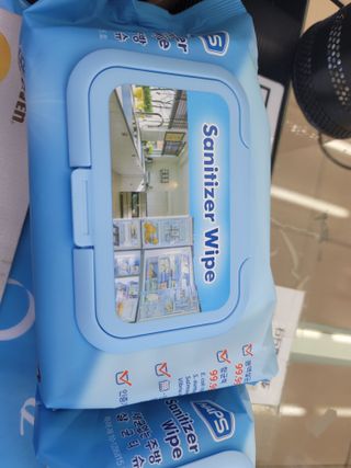 햅스 세균없는 주방 대형 2팩, HAPS sanitizer wipe — 5점을 준 리뷰어가 2021년 12월 올린 사용 사진