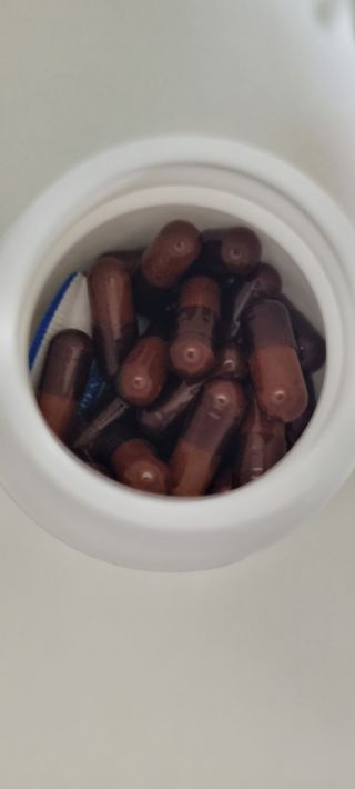 프리마인 홍삼의 강력한 에너지, 이제는 흡수율을 높인 최첨단 캡슐로 간편하게 초고속 충전하세요. — 4점을 준 리뷰어가 2022년 8월 올린 사용 사진