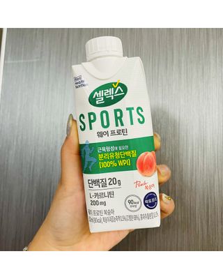 셀렉스스포츠 셀렉스 스포츠 웨이 프로틴 복숭아_ 330ml x 12팩 — 5점을 준 리뷰어가 2021년 7월 올린 사용 사진
