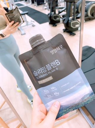 일일하우 슬리밍 플랜B 고소한 귀리맛, 진한 카카오맛 (체중조절식) — 5점을 준 리뷰어가 2023년 6월 올린 사용 사진