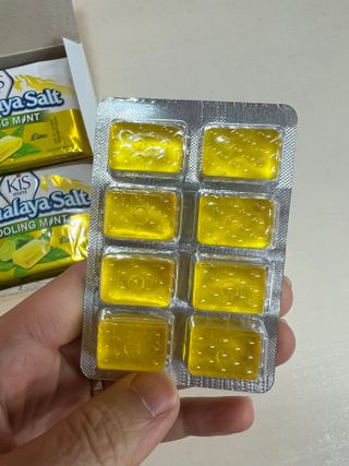 마요라 히말라야 솔트 캔디 2종-페퍼민트 맛, 라임민트 맛 — 4.5점을 준 리뷰어가 2023년 1월 올린 사용 사진