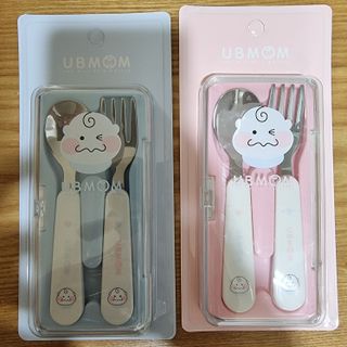 유비맘 스푼포크 케이스 세트 1+1 _컬러랜덤 발송 — 5점을 준 리뷰어가 2021년 3월 올린 사용 사진