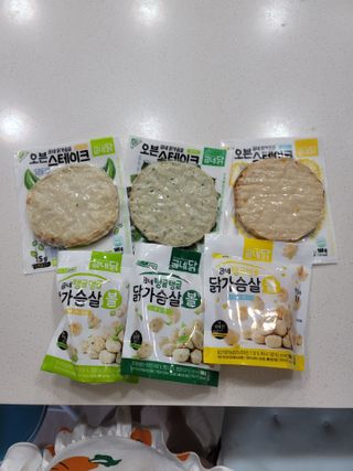 굽네몰 [굽네] 탱글탱글 닭가슴살볼 3종, 닭가슴살 오븐 스테이크 3종 — 4점을 준 리뷰어가 2021년 5월 올린 사용 사진
