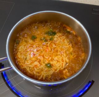 [풀무원] 자연은맛있다 정면, 백면, 홍면  세트 — 3점을 준 리뷰어가 2021년 4월 올린 사용 사진