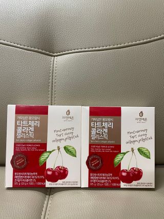 자연에온 가득담은 몽모랑시 타트체리 콜라겐 젤리스틱 — 5점을 준 리뷰어가 2020년 12월 올린 사용 사진