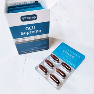 뉴트리션팩토리 비타프렙 오큐슈프림 루테인 오메가3 1050mg — 4.5점을 준 리뷰어가 2021년 7월 올린 사용 사진
