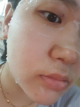 코드네이처 비아미 시카 더블 앰플 과 마스크[5장] — 5점을 준 리뷰어가 2021년 6월 올린 사용 사진