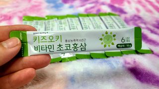 [이뮤니티플러스]우리아이 면역오키, 건강오키 _ 키즈오키 비타민초코홍삼 10포 1box — 5점을 준 리뷰어가 2022년 3월 올린 사용 사진