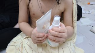 mom e 맘이 내추럴 베이비 케어 크림+바디오일 — 5점을 준 리뷰어가 2021년 1월 올린 사용 사진