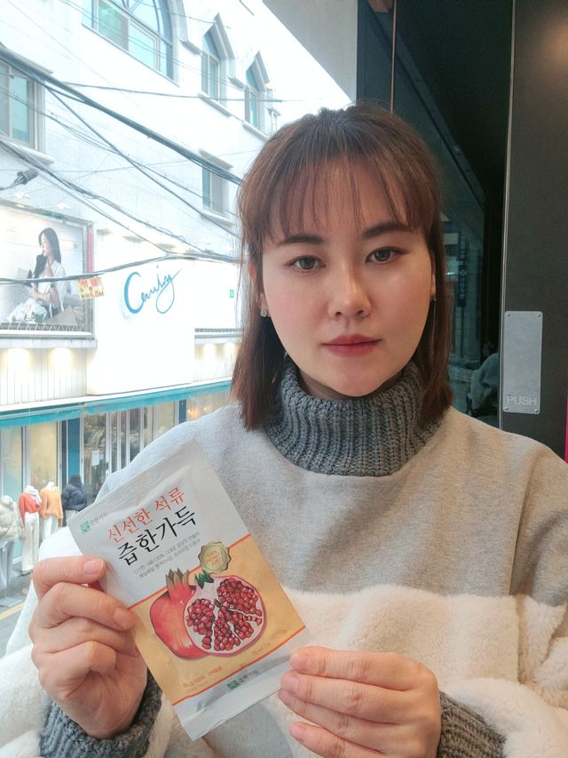 즙한가득 신선한 석류즙 70ml x 30포, 선물박스 리뷰 사진