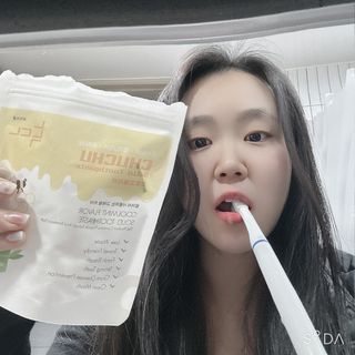 녹다 츄츄고체치약 150정 프로폴리스 죽염 씹는 치약 — 4점을 준 리뷰어가 2022년 12월 올린 사용 사진