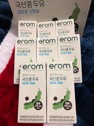 이롬 erom 황성주박사의 국산콩 두유 검은콩 고칼슘 — 5점을 준 리뷰어가 2020년 12월 올린 사용 사진