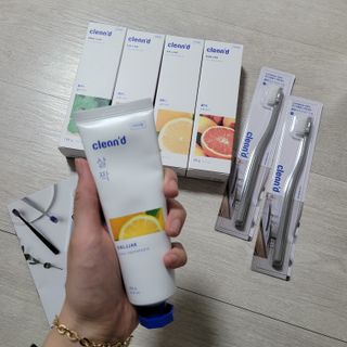 주식회사 클린디 [클린디] 기능성 치약 올인원 세트_살짝/달짝/활짝/반짝 — 5점을 준 리뷰어가 2022년 3월 올린 사용 사진
