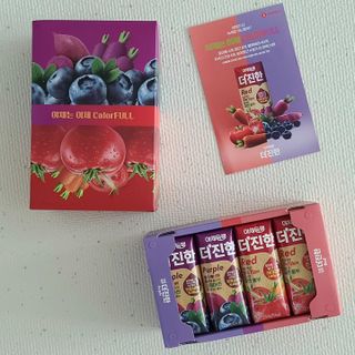 [롯데칠성] 야채듬뿍 더'진한 [롯데칠성] 야채는 이제 COLORFULL! 야채듬뿍  더 진한 레드 4개 +퍼플 4개 (총 8개) — 5점을 준 리뷰어가 2023년 6월 올린 사용 사진