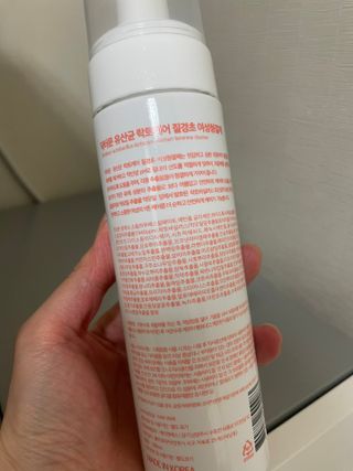 MF프리 [닥터문] 유산균 락토케어 질경초 여성청결제 200ml (폼타입) — 5점을 준 리뷰어가 2022년 7월 올린 사용 사진