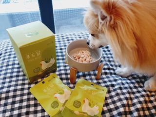 도그퓨어 푸드닭 강아지 닭고기 통살 애견간식 오리지널/차전자피/초록입홍합 — 5점을 준 리뷰어가 2021년 11월 올린 사용 사진
