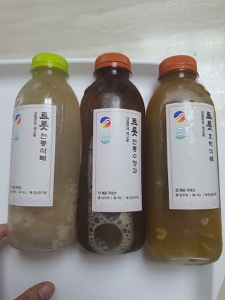 트롯전통식혜 [삼남매식품] 트롯 전통 식혜 3종 SET — 5점을 준 리뷰어가 2021년 4월 올린 사용 사진