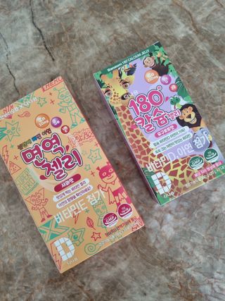 다나음 180도 칼슘젤리+아연면역젤리 — 5점을 준 리뷰어가 2022년 1월 올린 사용 사진