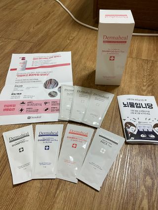 더마힐 헤어 컨디셔닝 샴푸 500ml 3종 중 택1 — 5점을 준 리뷰어가 2021년 4월 올린 사용 사진