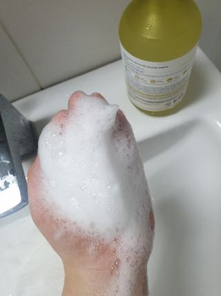 달리프 클로렐라 베러 루트 릴렉싱 샴푸 500ml — 5점을 준 리뷰어가 2021년 5월 올린 사용 사진