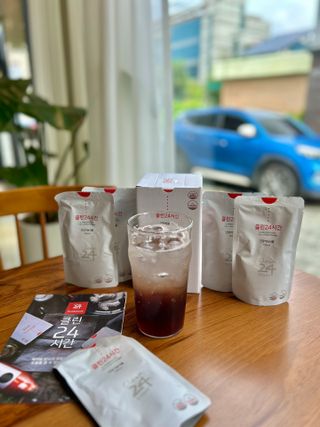 클린24시간 1BOX(5포) + 전용보틀(500ml) — 5점을 준 리뷰어가 2023년 8월 올린 사용 사진