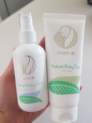 mom e 맘이 내추럴 베이비 케어 크림+바디오일 — 5점을 준 리뷰어가 2021년 1월 올린 사용 사진