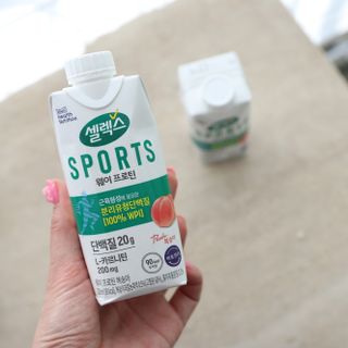 셀렉스스포츠 셀렉스 스포츠 웨이 프로틴 복숭아_ 330ml x 12팩 — 5점을 준 리뷰어가 2021년 3월 올린 사용 사진