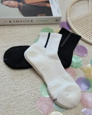 [사이즈가 있는 양말 필로이] 남자 골프 스포츠 발목 양말 2족 세트【 S, M, L, XL】4가지 사이즈 — 5점을 준 리뷰어가 2022년 7월 올린 사용 사진