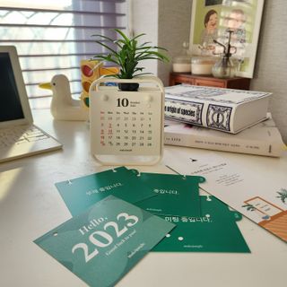 [메이크정글] 식물과 달력이 하나로, 2023년 식물캘린더 No.1 — 5점을 준 리뷰어가 2022년 10월 올린 사용 사진