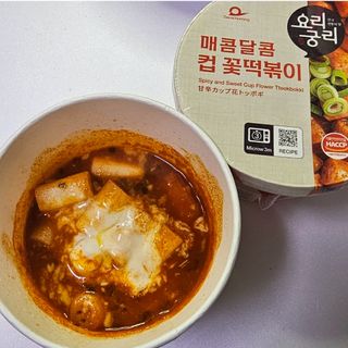 프리 [요리궁리] 타입 B (매콤,치즈,매콤까르보) 꽃떡볶이 6개입 세트 — 5점을 준 리뷰어가 2025년 2월 올린 사용 사진