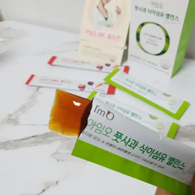 아임오 풋사과 식이섬유 밸런스 젤리 14포 리뷰 사진
