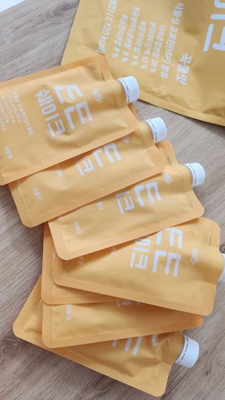 [덜다] 든든 식물성 단백질 쉐이크 40g X 7입 (곡물/딸기) — 5점을 준 리뷰어가 2023년 8월 올린 사용 사진