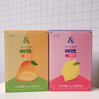 비타앤C 레몬맛, 망고맛 — 5점을 준 리뷰어가 2021년 4월 올린 사용 사진