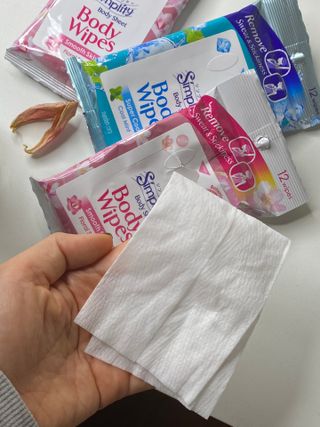 [심플리티] 한 장으로 향기롭게, 산뜻하게 바디시트 2종 + 랜덤향1개 총 3팩구성 — 5점을 준 리뷰어가 2021년 5월 올린 사용 사진