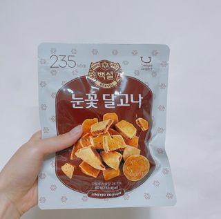 딜라이트 프로젝트  달콤한 눈꽃 간식세트( 눈꽃 솜사탕 / 레몬라임 솜사탕 / 달고나 총 7EA+스마트톡 증정) — 3점을 준 리뷰어가 2022년 5월 올린 사용 사진