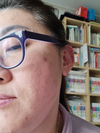 젤리팜 마이크로셀 실리콘퍼프 피치,오렌지 — 5점을 준 리뷰어가 2021년 10월 올린 사용 사진