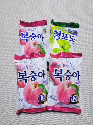 청포도캔디 복숭아캔디 — 5점을 준 리뷰어가 2022년 11월 올린 사용 사진