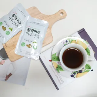 참유원 특허제조 활력 여주진액 여주즙 50포 — 5점을 준 리뷰어가 2022년 1월 올린 사용 사진