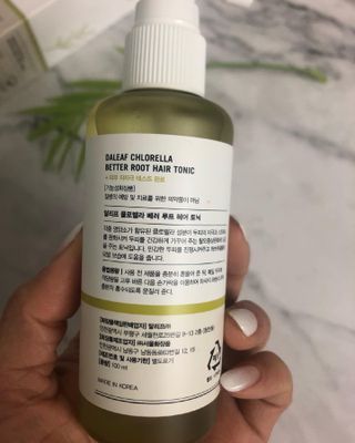 달리프 클로렐라 베러 루트 헤어토닉 100ml — 5점을 준 리뷰어가 2021년 5월 올린 사용 사진
