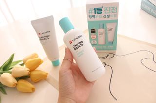 리더스코스메틱 리더스 카밍 바이오틱스 #1등 진정 기획세트 [에센스 워터150ml + 크림 마스크80ml] — 5점을 준 리뷰어가 2022년 10월 올린 사용 사진