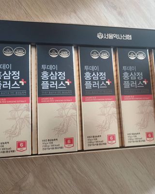 서울약사신협_투데이홍삼정플러스스틱_10g x 60포 — 4점을 준 리뷰어가 2021년 7월 올린 사용 사진