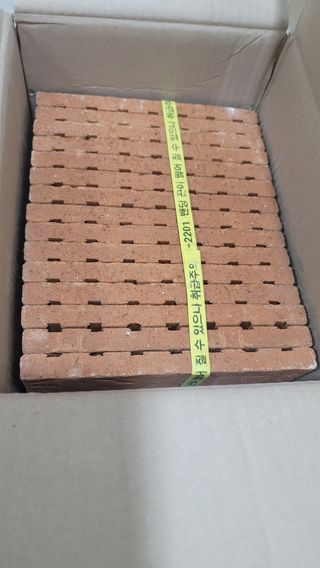 [신흥산업] 붙이는 벽돌 황토 파벽돌 230mm 45장,  욕실 인테리어 실내장식 셀프인테리어 — 5점을 준 리뷰어가 2023년 6월 올린 사용 사진