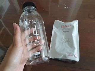 클린24시간 1BOX(5포) + 전용보틀(500ml) — 5점을 준 리뷰어가 2022년 8월 올린 사용 사진