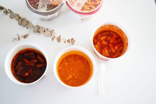 추억의 국민학교 떡볶이 국떡 컵볶이 선물박스 — 4점을 준 리뷰어가 2022년 1월 올린 사용 사진