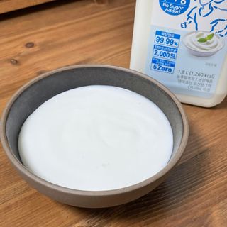 *구매평_[덴마크] 진하고 더 고소한 무가당 플레인 요거트 1.8L — 5점을 준 리뷰어가 2025년 9월 올린 사용 사진