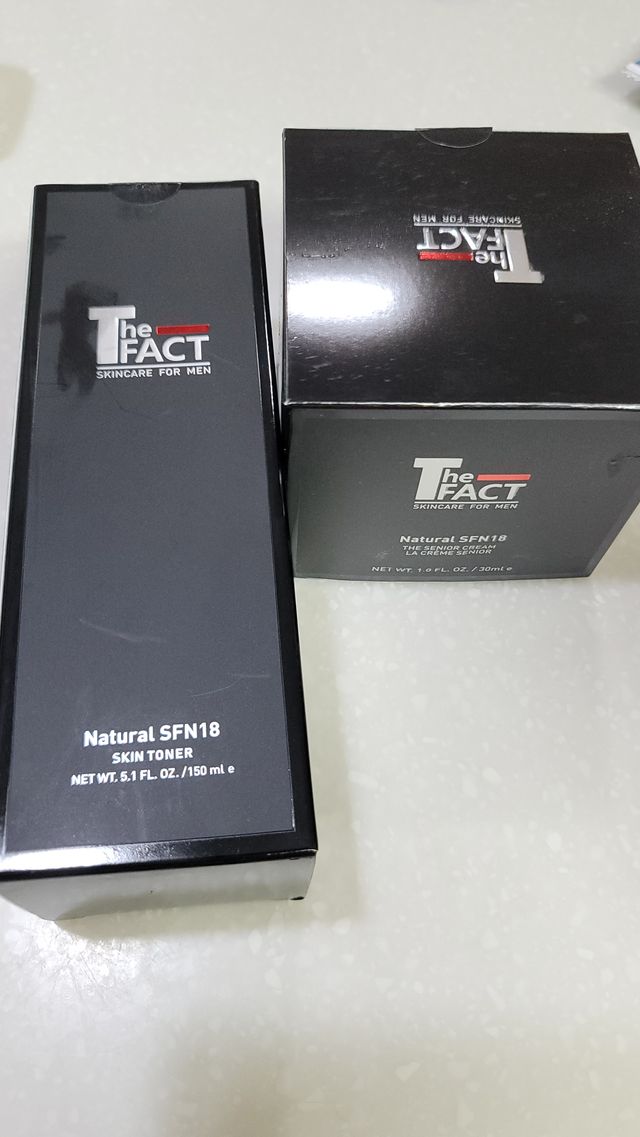 [5 IN 1] 더 팩트 내추럴 에스에프엔 에이틴 스킨토너+크림 세트 리뷰 사진