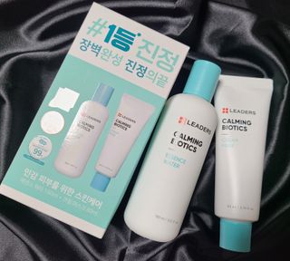 리더스코스메틱 리더스 카밍 바이오틱스 #1등 진정 기획세트 [에센스 워터150ml + 크림 마스크80ml] — 5점을 준 리뷰어가 2022년 10월 올린 사용 사진